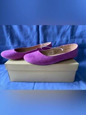 Mossimo Supply Co Women's Orchid Suede-like Ballet Flats
